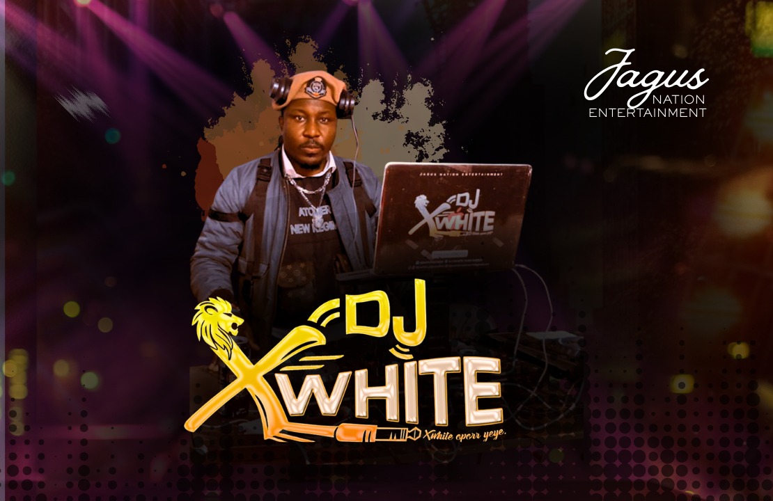 DJ XWHITE behind the decks